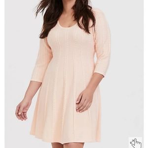 Torrid sz 1 MINI SWEATER SKATER DRESS